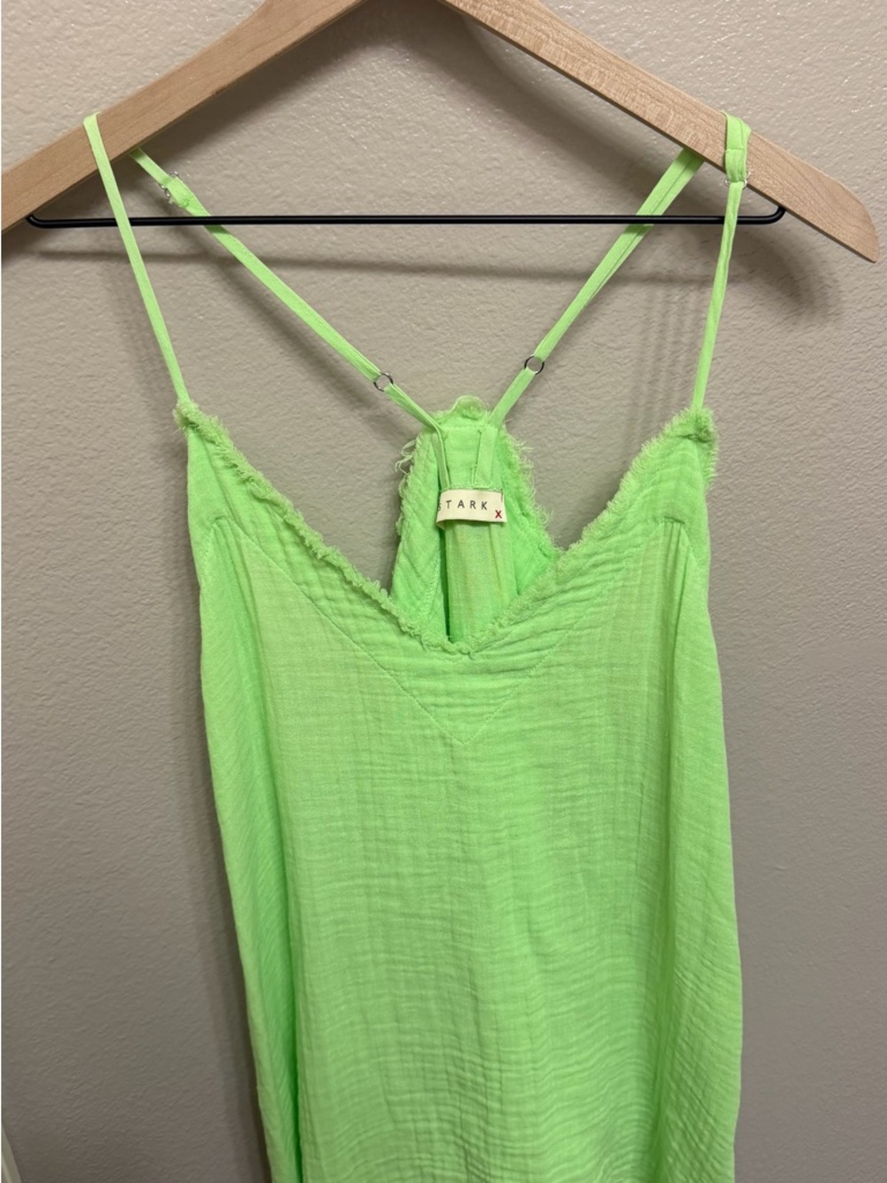Starkx Lime Green Lightweight Cami Tank Top